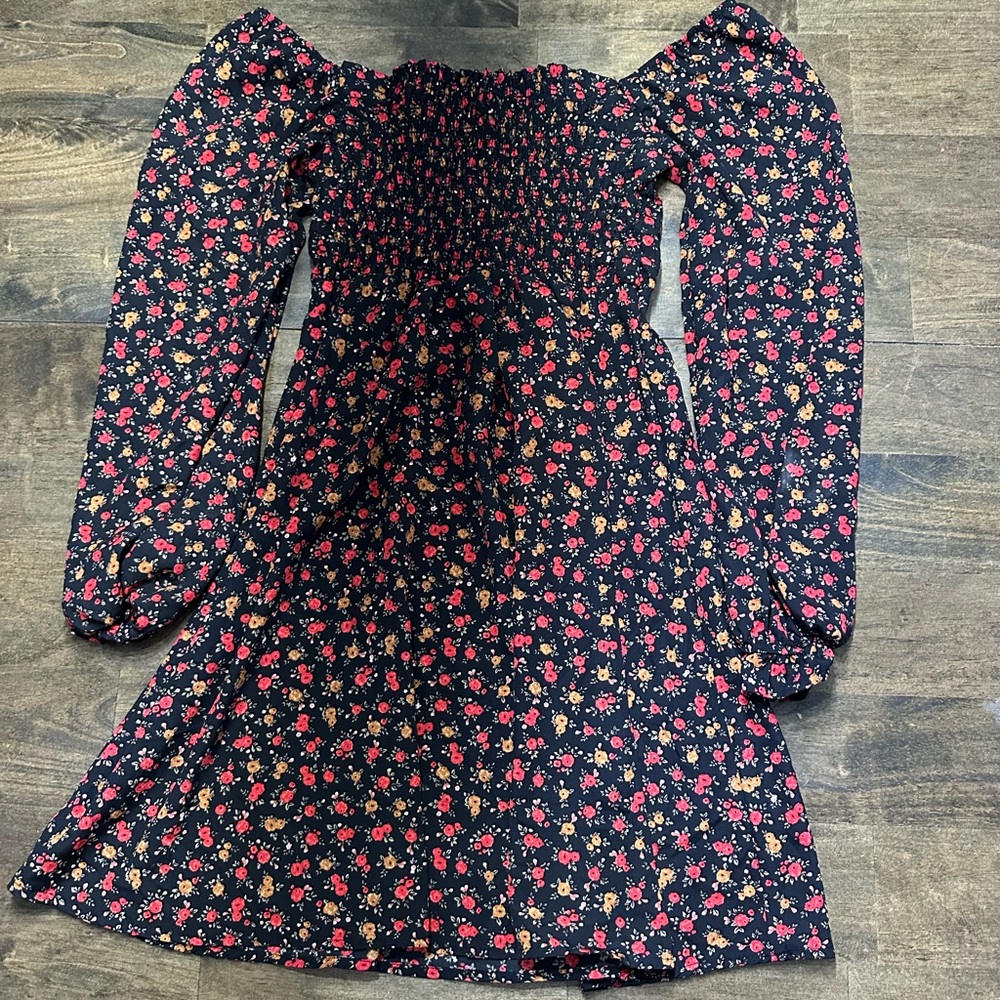 Floral Long Sleeve Women’s Dress